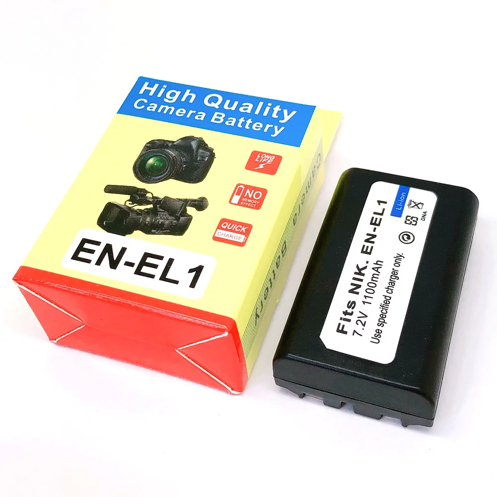

EN-EL1 Battery For Nikon EN EL1 ENEL1 Coolpix 500 775 880 885 990 995 4300 4500 4800 5000 5400 5700 8700 NP-800 NP800 A200 DG5W