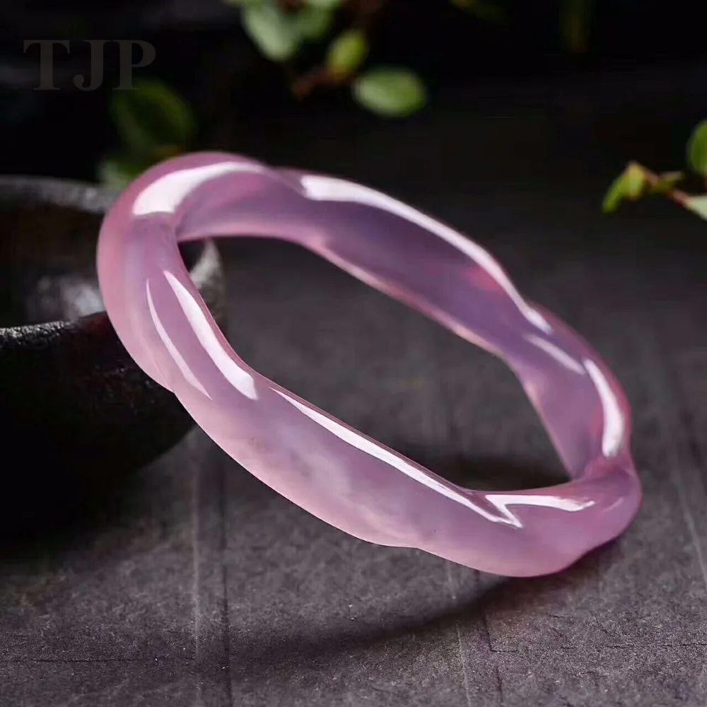 

TJP women sweet agate Twist cuff bangle bracelet with certificate together best gift love's mother lady gift fine jewelry