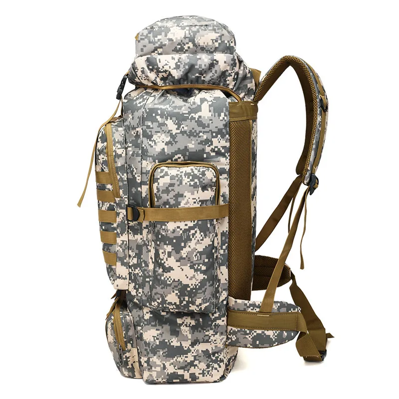 Outdoor Tactical Bag Backpack Mountaineering Bags Sports Backapcks Hiking Camping Sport Bag Double Shoulder Package Rucksack 80L Outdoor Tactical Bag Backpack Mountaineering Bags Sports Backapcks Hiking Camping Sport Bag Double Shoulder Package Rucksack 80L