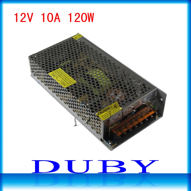 

Big Volume 12V 10A 120W Switching power supply Driver For LED Light Strip Display AC100-240V Factory Supplier