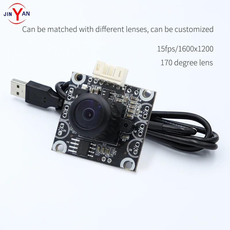 HD 2 млн пикселей модуль камеры широкоугольный USB2.0 камера 1600x1200 поддержка LINUX широкоугольный объектив макрообъектив