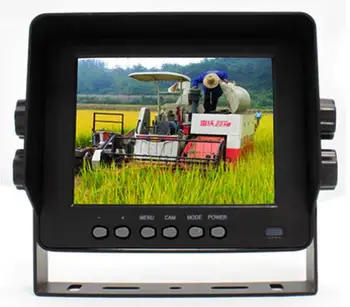 

5 Inch Car Rear View Monitor with 2 cameras video input 12-32V waterproof free shipping