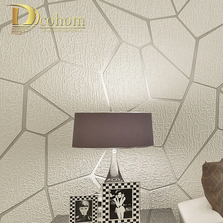 Kalın akın Modern geometri çizgili duvar kağıdı duvarlar için oturma