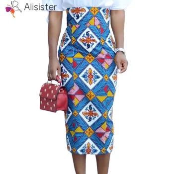 

Bohemian Boho Style Geometric Floral Print Knee Length Pencil Midi Skirt Women Elegant Bodycon Split High Waist Casual Skirts