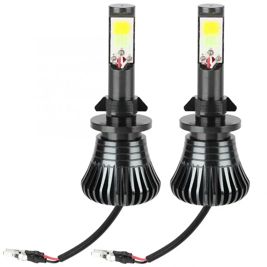 

2Pcs 8000LM Super Bright Car LED Foglight Conversion Kit Fog Lamp Bulbs 880/881 Ice Blue Yellow Light Color Auto Accessories