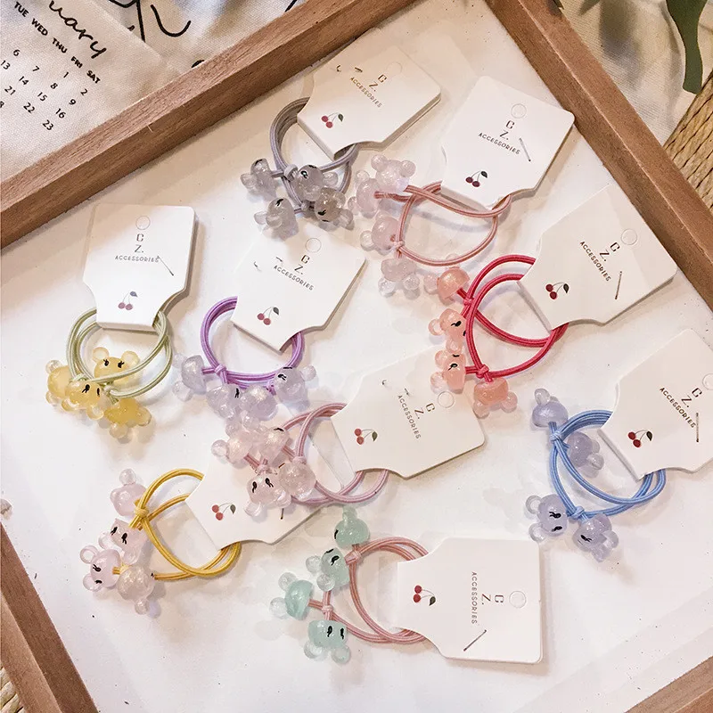 Бесплатная доставка ins бальное платье с бантом милое hairties Детские эластичные