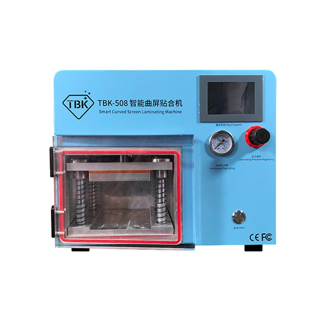 TBK-508 ЖК-дисплей изогнутый сенсорный экран замораживание отделяющее машинное ламинирование OCA ремонт пузырьков машина для удаления прессформы бесплатно
