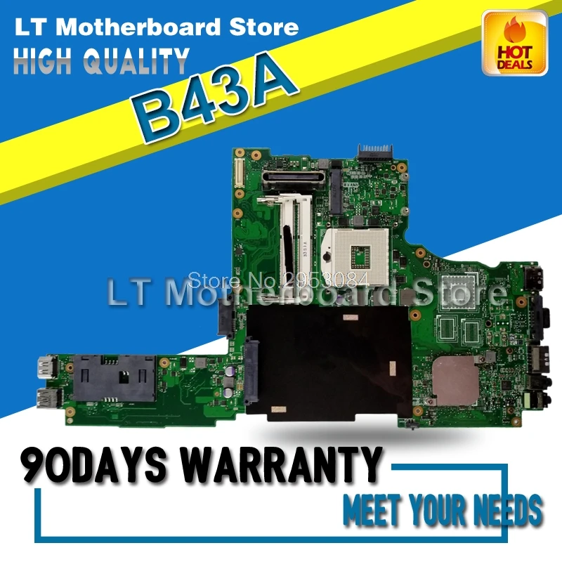 

Laptop Motherboard For ASUS B43 B43A REV2.2 System Board Main Board Mainboard Card Logic Board Tested Well