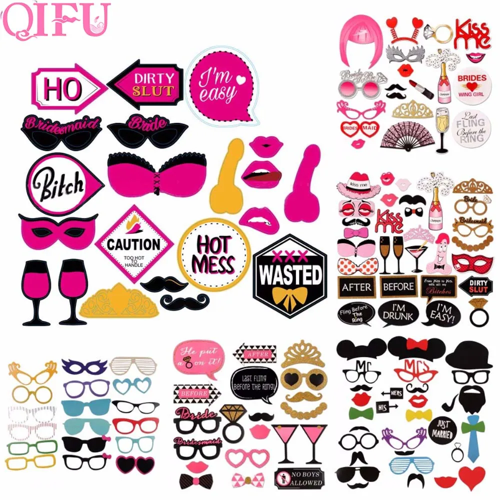 QIFU реквизит для свадебной фотобудки украшение девичвечерние Свадебная