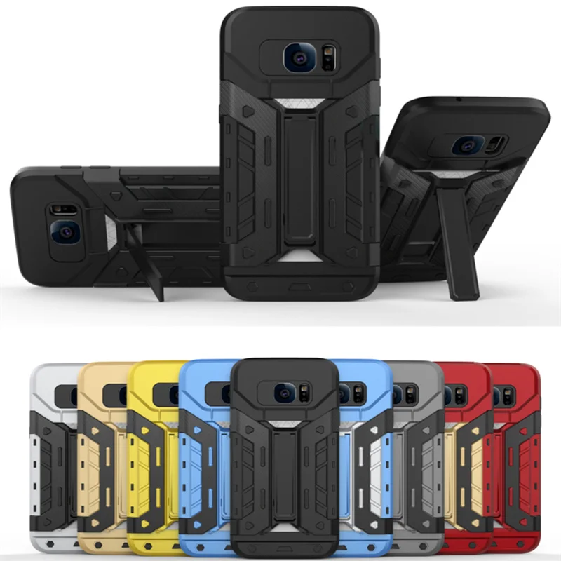 For Samsung Galaxy S7 Edge Armor Rugged Phone Cases with Card Slot