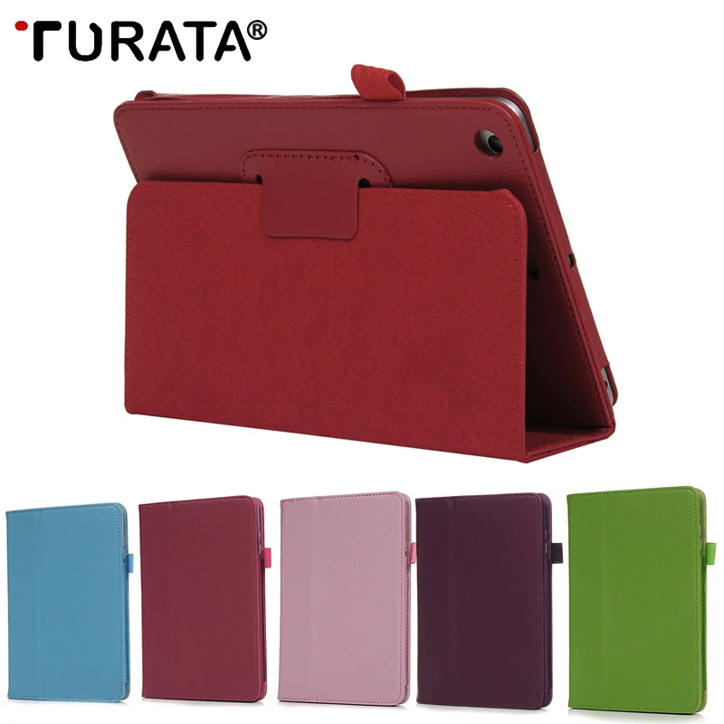 

Turata Flip Litchi PU Leather Case Cover For Apple ipad Mini 3 2 1 Protective Case Funda Auto Sleep /Wake Up Smart Stand Holder