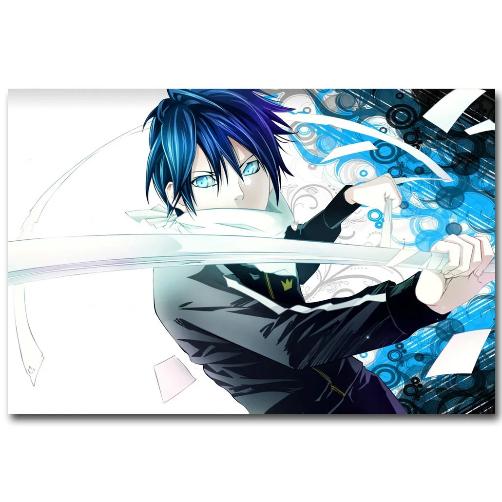 Распечатанный постер Noragami из шелковой ткани с аниме-рисунком 13x20 24x36 дюймов Yato Yukine