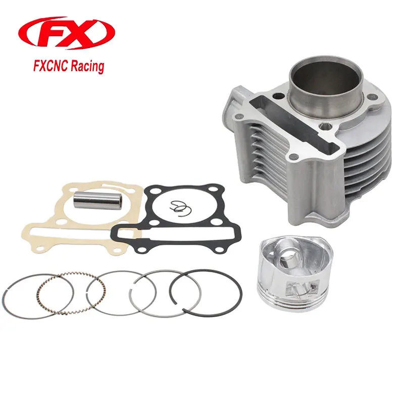 Image FX 52MM Cylinder Rebult Kit for GY6 125cc Moped Scooters TAOTAO ATV Motorcycle Cylinder