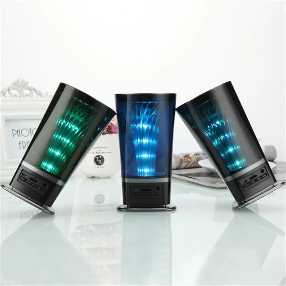 

2019 Newest Water Cup Shaped Bluetooth Speaker With Light Illumination Innovative Mini Wireless Portable Plug Card Audio Device