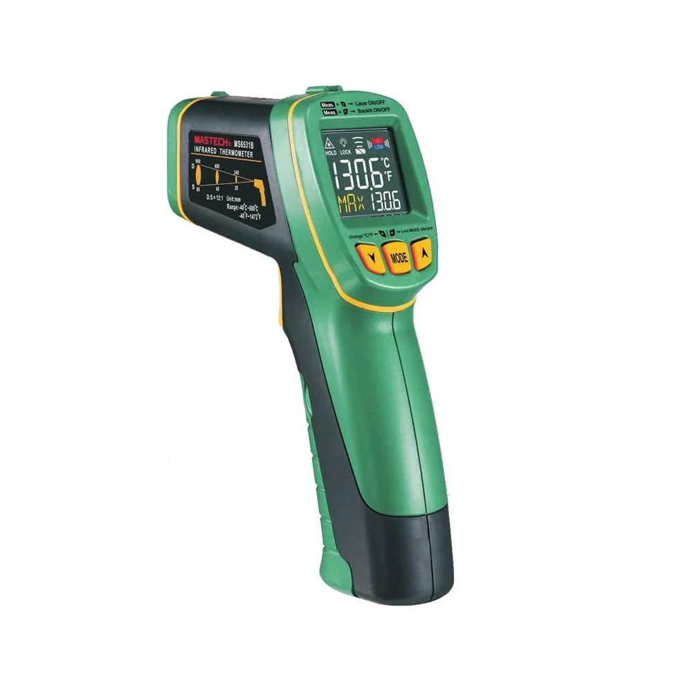 

MASTECH MS6531B Handheld Non-contact Infrared Thermometer Point Temperature Gun Measurement Tool