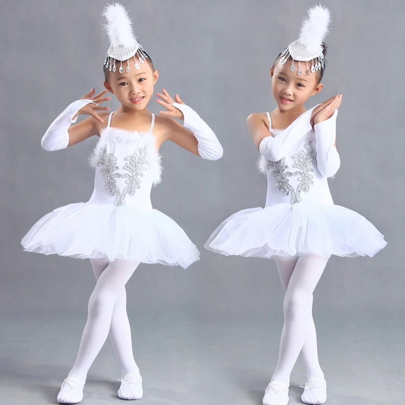 Baby Kids Girls Toddler Ballet Dance Tutu Dress Leotard Gymnastics Dancewear