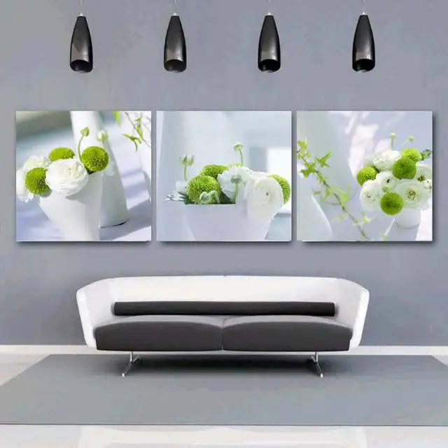US $9.97 41% OFF|3 Panels Blume Wohnkultur Malerei Große Wand Bilder Für Wohnzimmer Küche Dinning Weiß Grüne Pflanze Leinwand Poster in 3 Panels Blume ... US $9.97 41% OFF|3 Panels Blume Wohnkultur Malerei Große Wand Bilder Für Wohnzimmer Küche Dinning Weiß Grüne Pflanze Leinwand Poster in 3 Panels Blume ...
