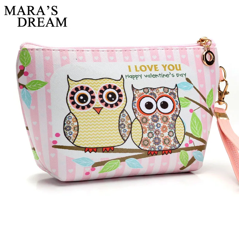 Mara's Dream Owl макияж сумки Органайзер сумка для косметики женские косметички для путешествий дамские neceser Макияж сумка пенал