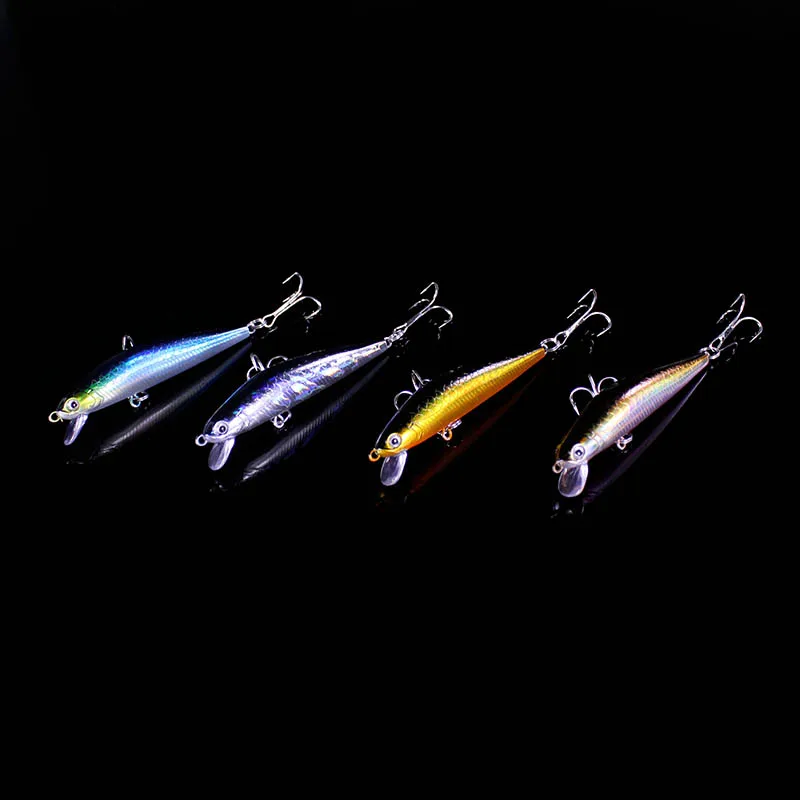 

4pcs/pack 4color choice mini-minnow 7.5cm/6.7g trout fishing lure small bionic bait artificial hard plastic bait fishing tackle