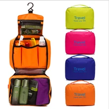Womens Travel Clothes Storage bag Toiletry Folding Hanging Wash Cosmetic Makeup Storage Bag