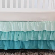 Слойная гофрированная кроватка/Детская кроватка кровать юбка для маленьких девочек постельные принадлежности для мальчиков наборы