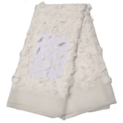 Африканская кружевная ткань с 3D цветком новейший, насыщенно-голубой тюль кружевная ткань высокого качества 3D кружевная ткань для невесты KS1342B - Цвет: picture 7
