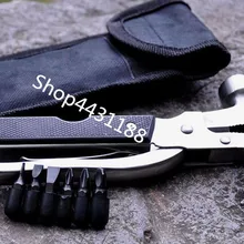 1 шт 16*9*2,5 см Мультитул молоток безопасности автомобиля молоток со складной Ножи 6 шт. отвертка набор бит многофункциональный инструмент хамер