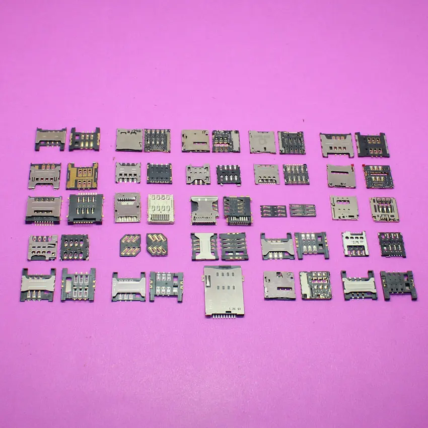 imágenes para 50 UNIDS, 25 modelos, nueva SIM card socket conector de ranura del lector para samsung s4/ASUS K004/HTC ONE S Z510e Queridos 8 S/LG/sony/... imágenes para 50 UNIDS, 25 modelos, nueva SIM card socket conector de ranura del lector para samsung s4/ASUS K004/HTC ONE S Z510e Queridos 8 S/LG/sony/...