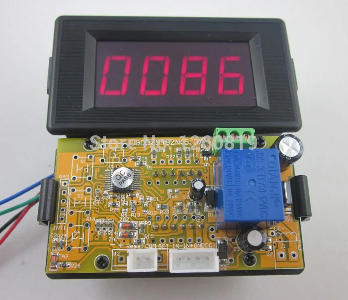

12V 4 Digits Red LED Counter Panel Meter Up Down Relay output for Game Coin Machine