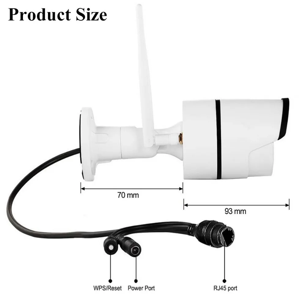1080 P 2MP IP камера наблюдения CCTV наружная пуля Wi Fi системы безопасности