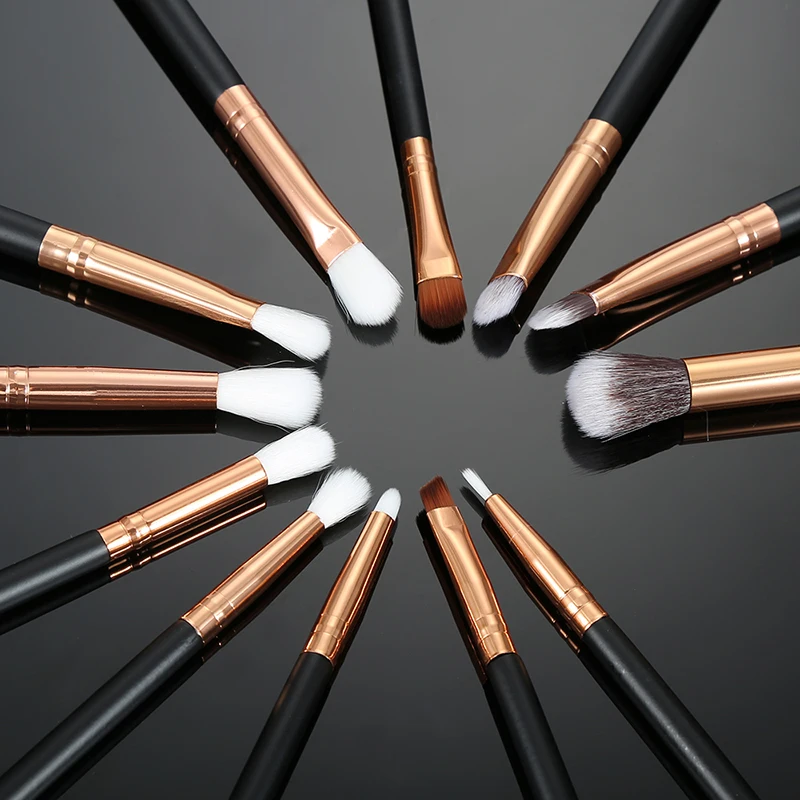 

12pcs/lot Pro Makeup Brushes Set Foundation Powder Eyeshadow Eyeliner Lip Brush Tools Eyeshadow Brush Set Brushes Cosmetic Kit