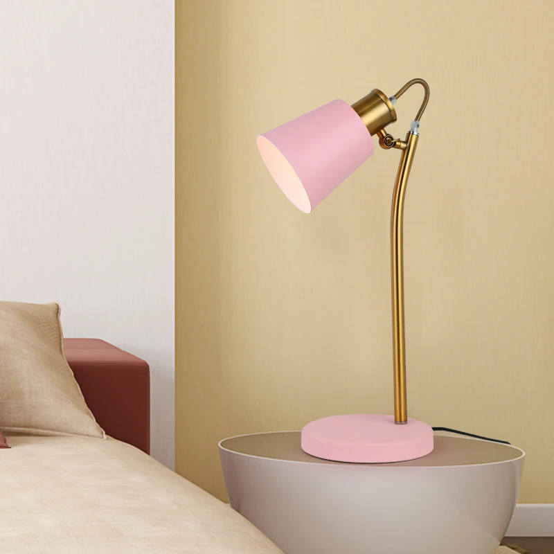 Getop الحديثة بسيطة لمبة مكتب نوم منضدة معكرون مكتب ضوء الشمال دراسة الإبداعية ضوء LED حماية العين أضواء