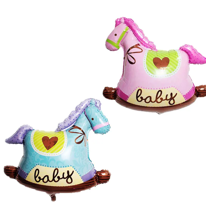 

1psc Mini Trojans Horse Balloon Baby Boy Baby Girl Happy Birthday Party Decorations Balls Baby Showers Air Balloons