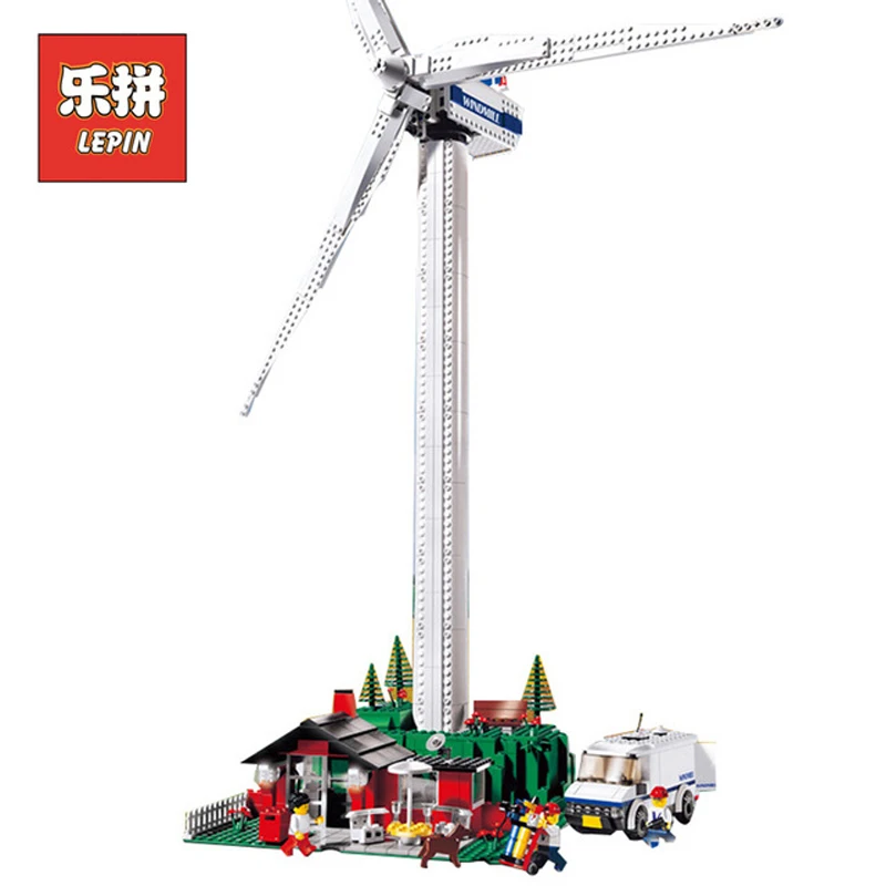 In Stock DHL Lepin Sets 37001 873Pcs City Figures Vestas Wind Turbine Model Building Kits Blocks Bricks Educational Kid Toy 4999