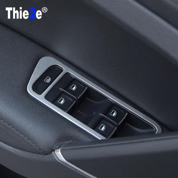 

For For Volkswagen VW Golf 7 2014 hatchback Stainless steel Inside Door Handle Panel Sticker Surround Window Switch Trims
