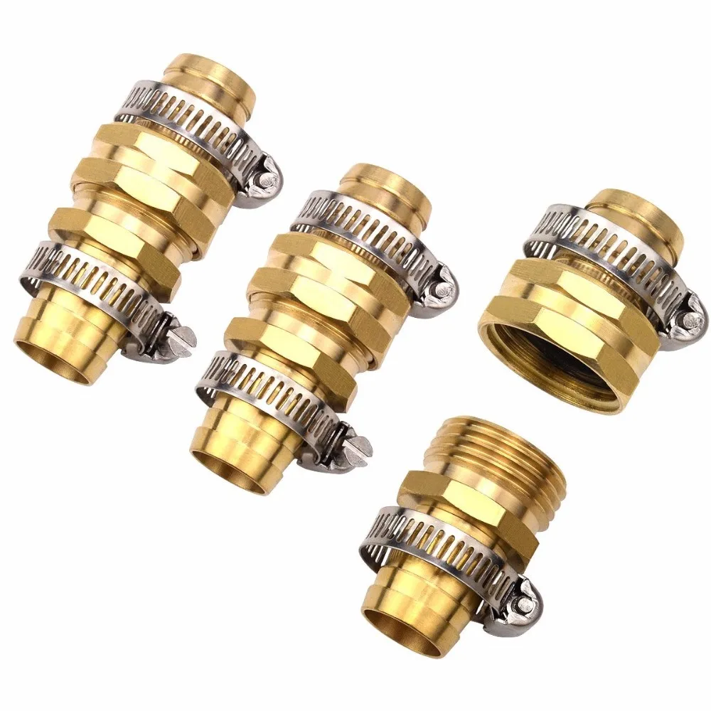Buy 3Sets Brass 3/4" Garden Hose Mender End Repair