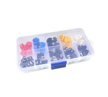

25pcs/set Touch Switch button, Five Color Circular Button With Button cap, Micro Switch 12*12*7.3MM