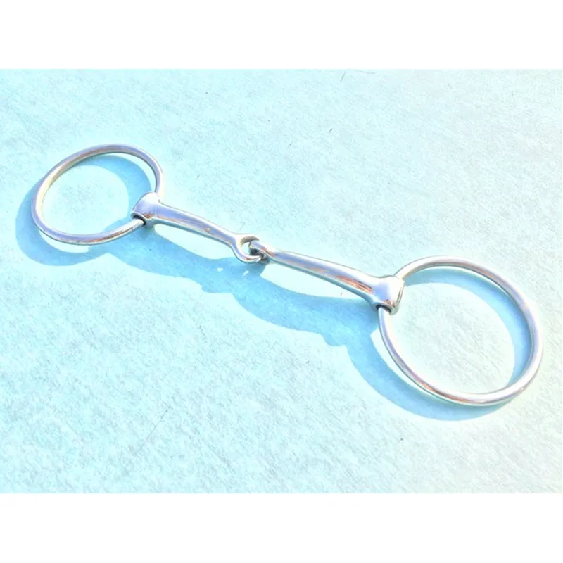 Horse Bit Stainless Steel Horse Product 12.5cm Mouthpiece Ring Snaffle