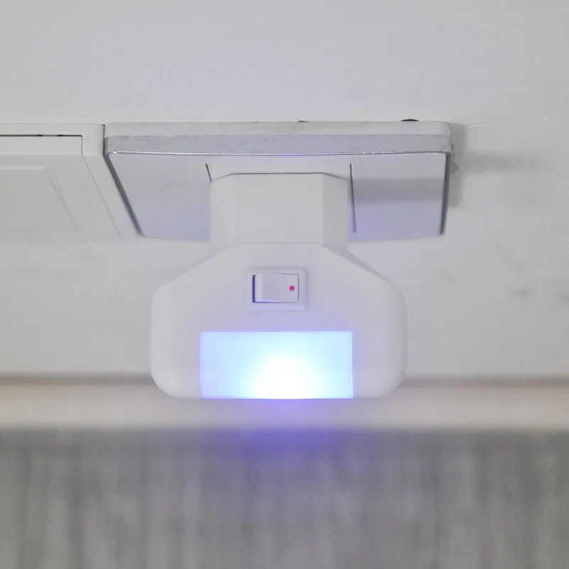 2 шт./лот ЕС Plug-in Led переключатель ночного освещения 1 Вт Blu-Ray экономия энергии
