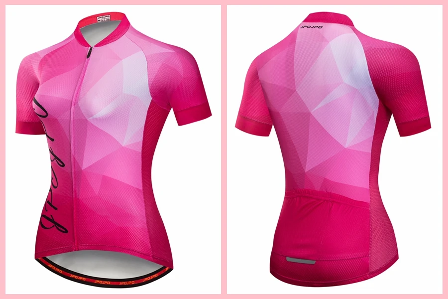 Велоспорт Джерси Женская велосипедная одежда из Джерси для горного велоспорта Топ Майо Лето Гонки Дорога Горный Спорт рубашка женская дышащая розовая