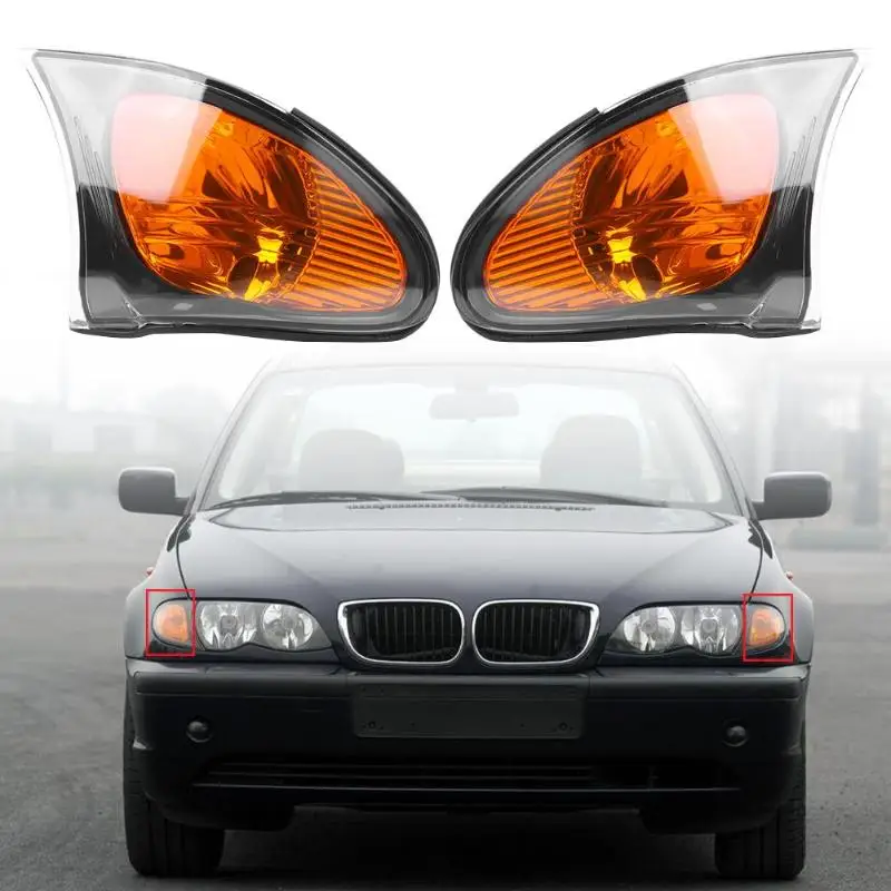 2 шт. автомобиль угловые светильники огни без лампы для BMW 3 серии E46 325i 325Xi 330i 330Xi