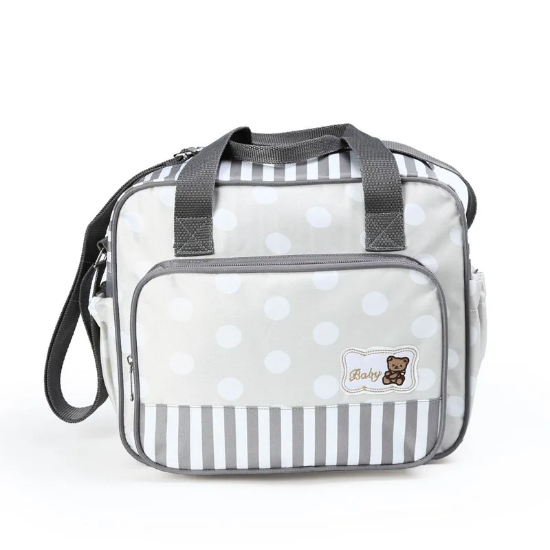 MOTOHOOD Dot Tote Bag Baby Changing Diaper Bags Fashion Designer Mother Bag Baby Stroller Bags Multifunctional High-capacity (4)
