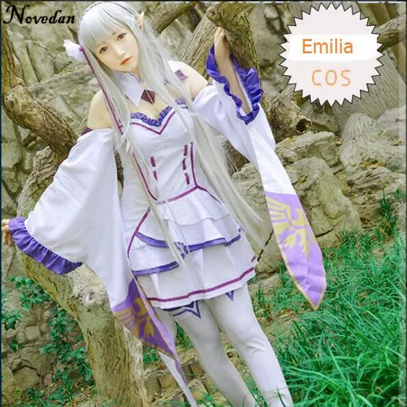 Re Zero kara Hajimeru Isekai Seikatsu Emilia Emiria Cosplay Shoes Boots