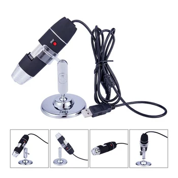 

FUNN-1000X Zoom 8 LED USB Microscope Biological Microscope Digital Magnifier Endoscope Camera Video with Stand