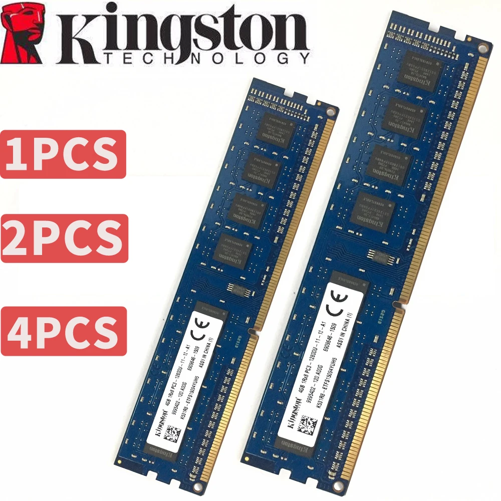 Kingsto настольная память 4 Гб DDR3 1600 МГц модуль 2X4 ГБ = 8 Гб 4x4 ГБ = 16 Гб ram ECC DDR3 12800 1600 ram чипсет kingston