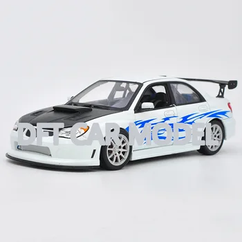

1:24 Alloy Toy Vehicles Impreza WRXSTI Sports Car Model Of Children's Toy Cars Original Authorized Authentic Kids Toys