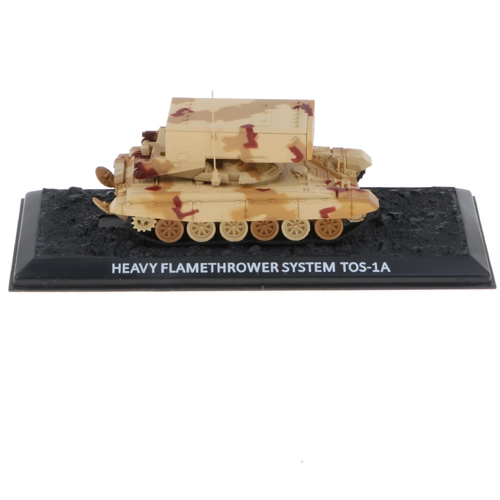 

1/72 Simulation Russian TOS-1A Heavy Flamethrower System Tank - WWII Armored Diecast Army Vehicle Car Model Kid Soldier Toy