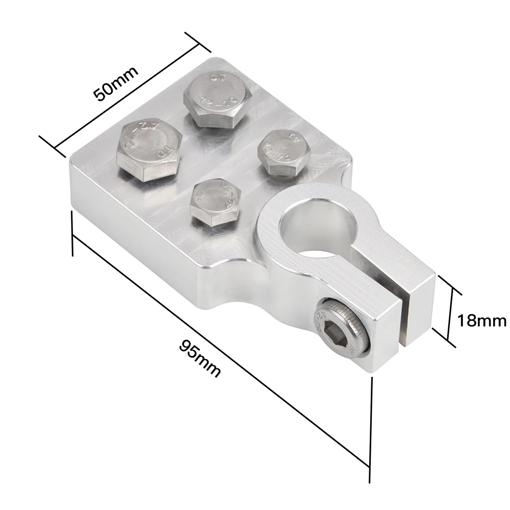 Многофункциональные морские клеммы для аккумуляторов плоские клеммы для аккумуляторов свинцовые зажимы подходят для наконечников 4/0 AWG и вниз и т. Д