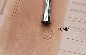 

Hand-work unique Smiley face design leather working tools carving punches stamp craft making high quality steel