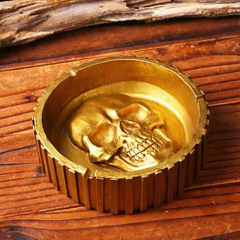

Creative home furnishing resin skull ashtray individual craft gift for man